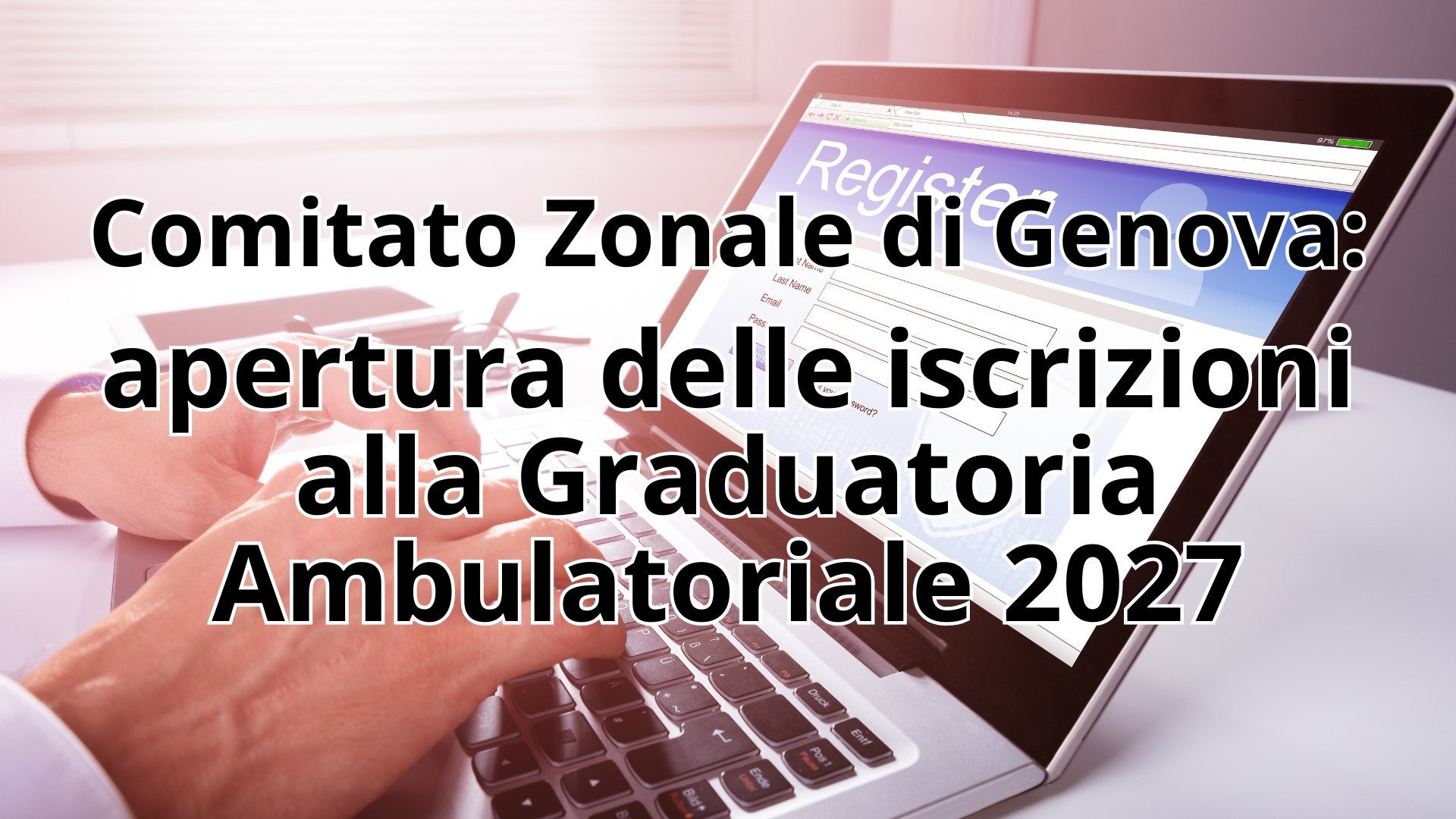 Clicca per accedere all'articolo Il Comitato Zonale di Genova annuncia l'apertura delle iscrizioni alla Graduatoria Ambulatoriale 2027